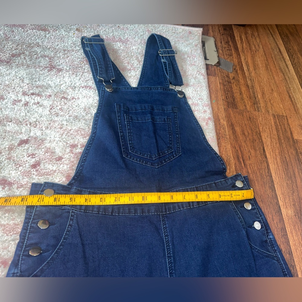 Women's Blue Denim Jumpsuit - Picture 6 of 13